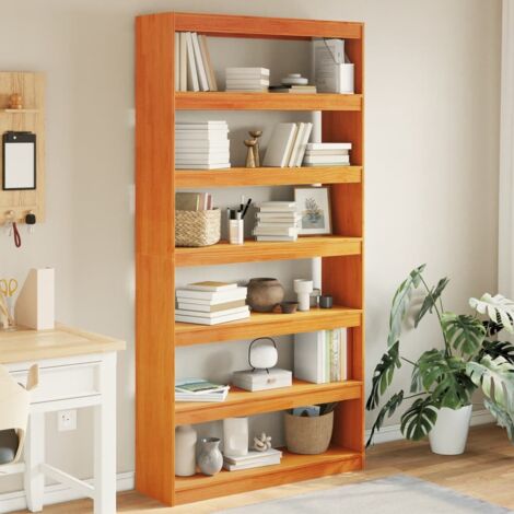 Estantería/divisor espacios madera maciza pino 100x30x199,5 cm vidaXL