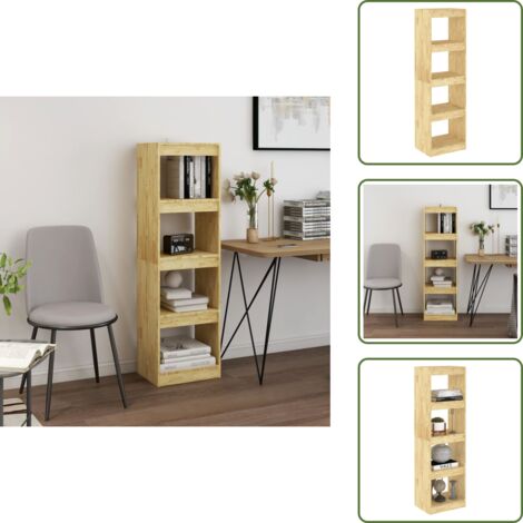 Estantería divisor espacios madera maciza pino 40x30x135,5 cm