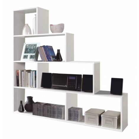Estantería divisoria de diseño de cubo blanco cm 145 x 29 x 145 h