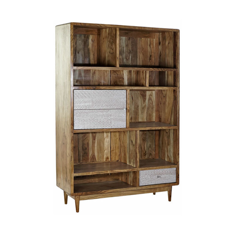

Estantería DKD Home Decor Crema Metal Acacia (118 x 40 x 181 cm)
