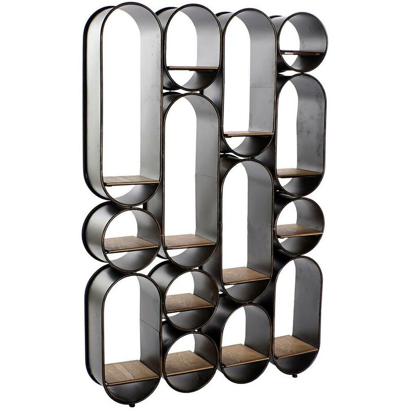 

Estantería DKD Home Decor Marrón Negro Madera Metal (98 x 20 x 151 cm)