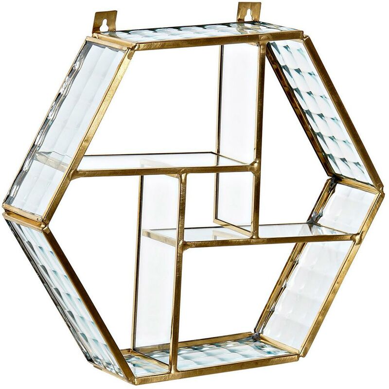 

Estantería DKD Home Decor Metal Cristal (20 x 18 x 5 cm)