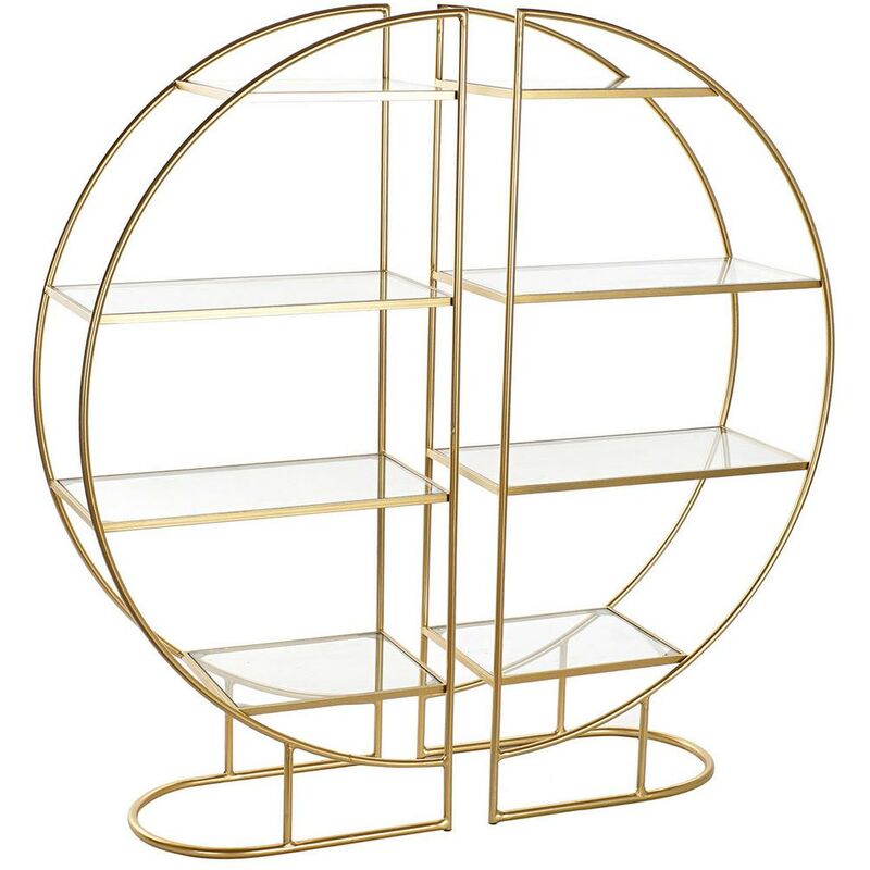 

Estantería DKD Home Decor Metal Cristal Dorado (55 x 30 x 120 cm)