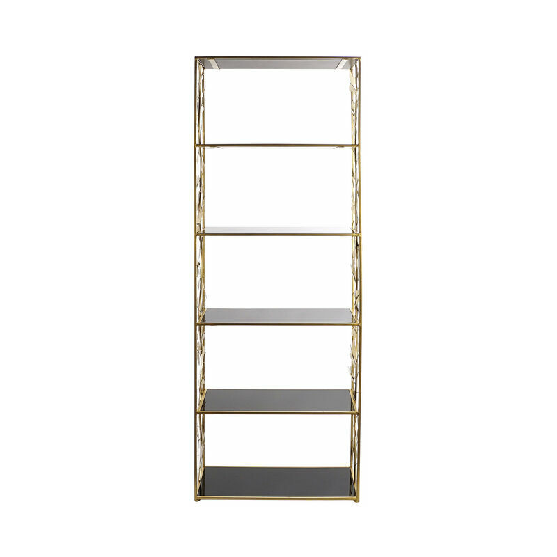 

Estantería DKD Home Decor Metal Cristal Dorado (60 x 29.5 x 170 cm)