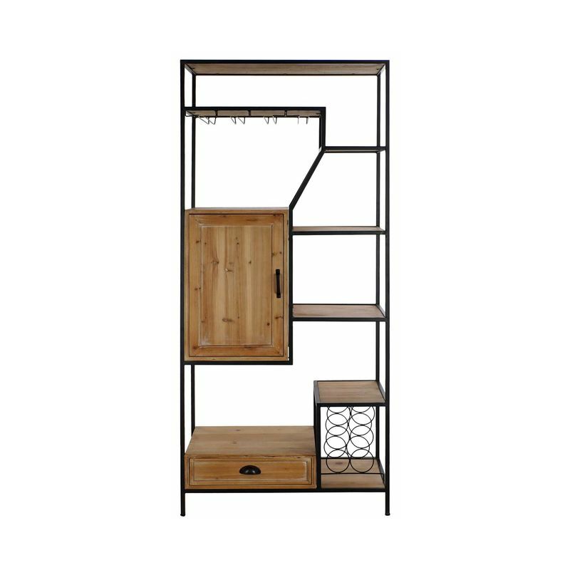 

Estantería DKD Home Decor Negro Hierro Abeto (80 x 40 x 180.5 cm)