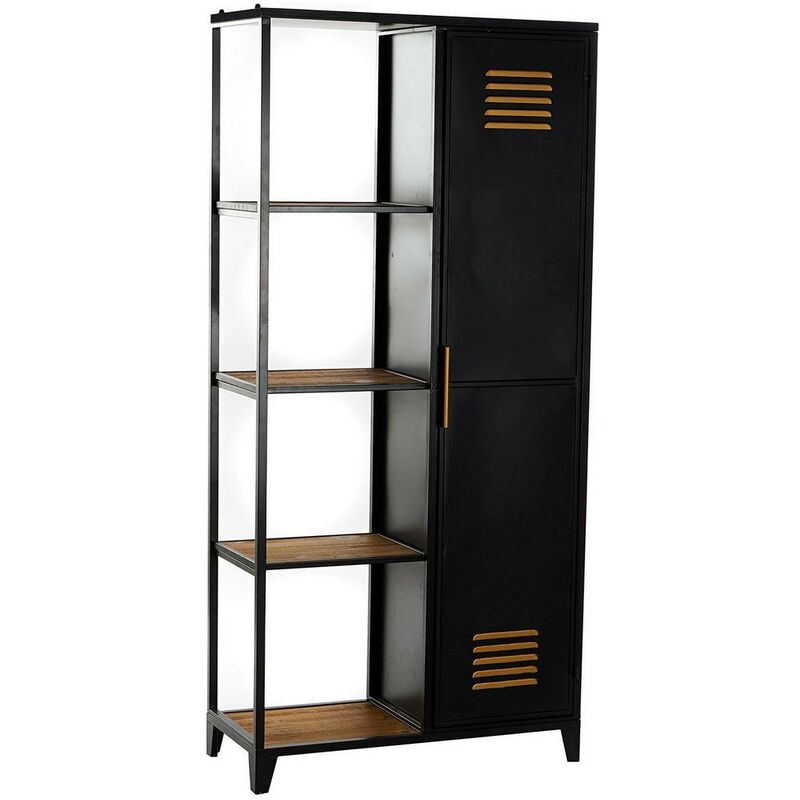 

Estantería DKD Home Decor Negro Madera Metal (80 x 38 x 170 cm)