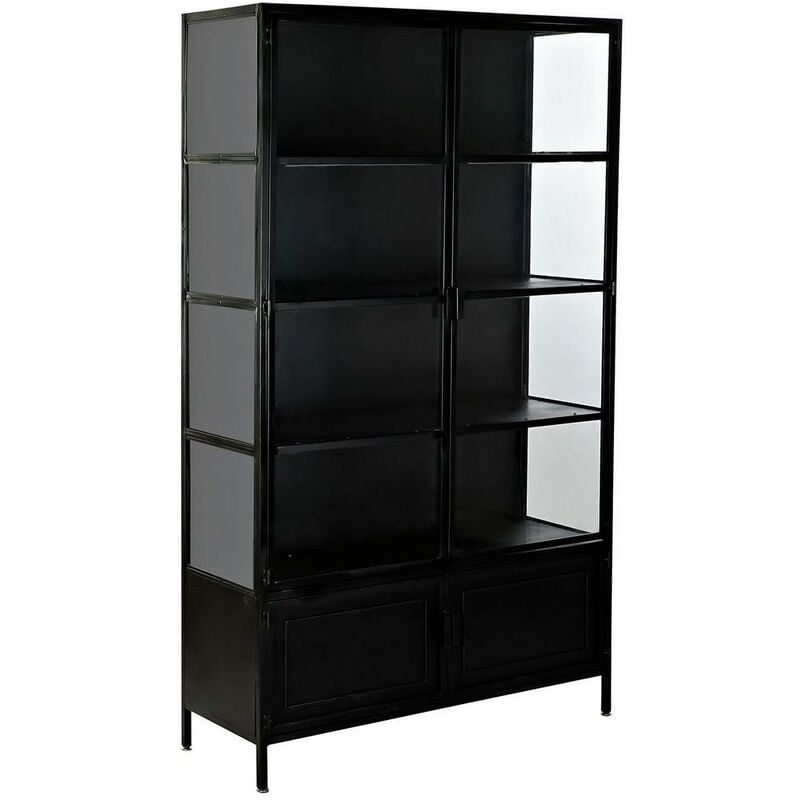 

Estantería DKD Home Decor Negro Metal Cristal (110 x 40 x 190 cm)