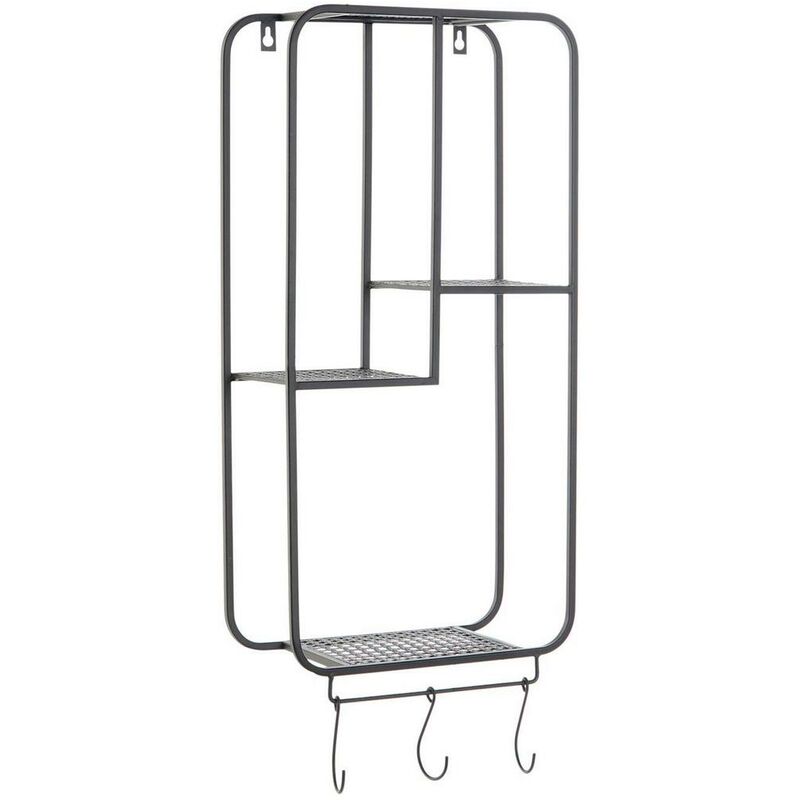 

Estantería DKD Home Decor Perchero Negro Metal (30 x 15 x 72 cm)