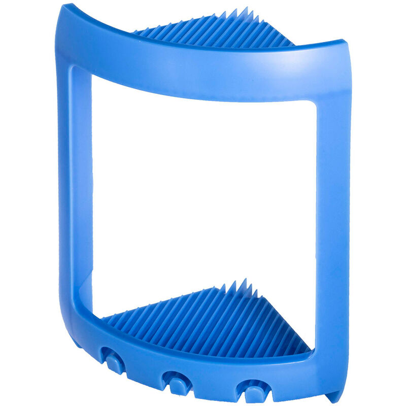 

Estantería ducha esquinera portaobjetos angular azul de resina mod. Oasi