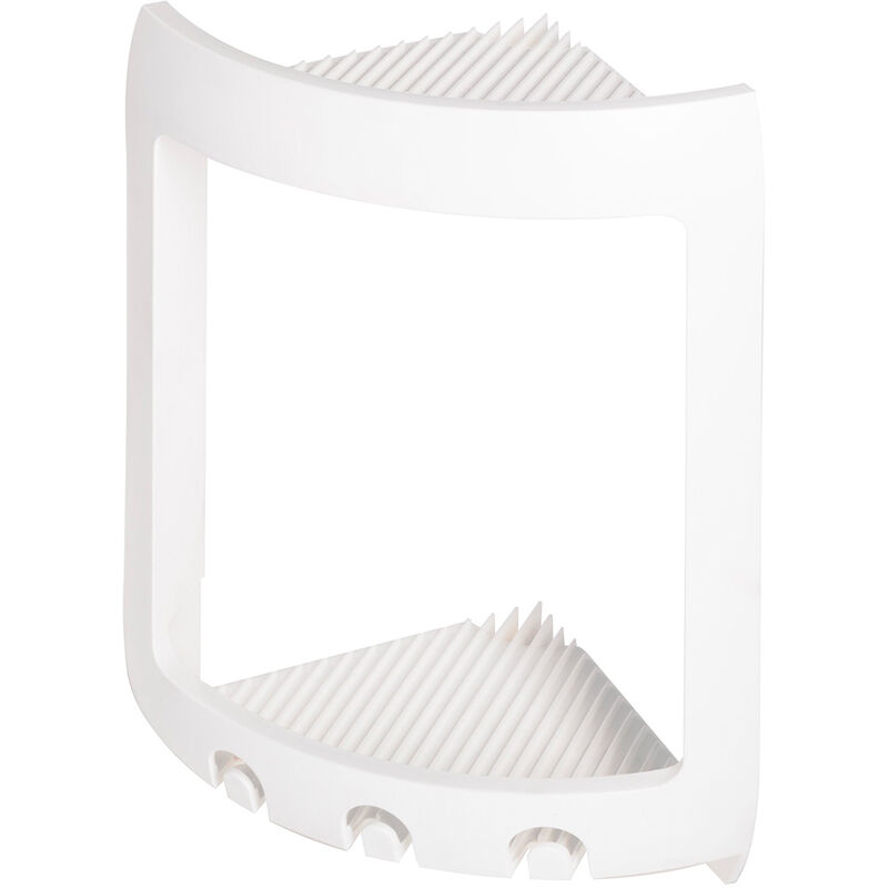 

Estantería ducha esquinera portaobjetos blanca rinconera para baño mod. Oasi