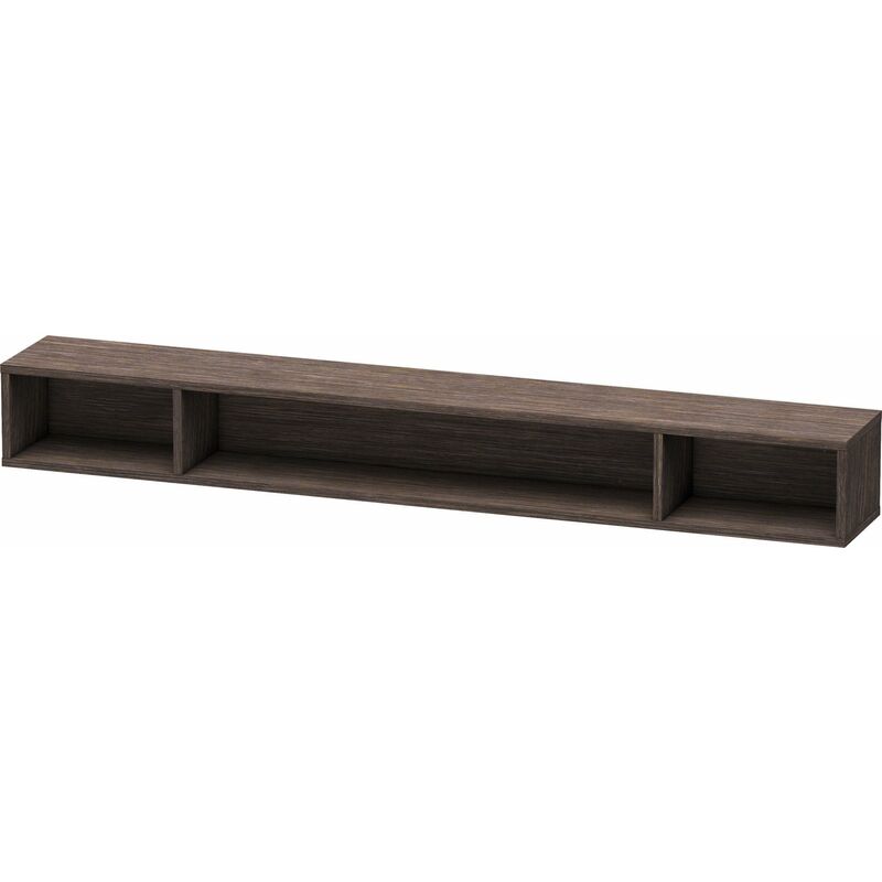 

Estantería Duravit L-Cube, anchura 1000mm, profundidad 140mm, horizontal, 3 estantes, color: roble oscuro cepillado chapa de madera auténtica