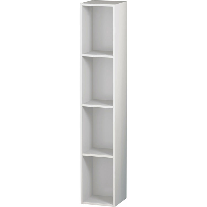 

Estantería Duravit L-Cube, anchura 180mm, profundidad 180mm, vertical, 4 estantes, color: Decoración blanca de alto brillo - LC120502222