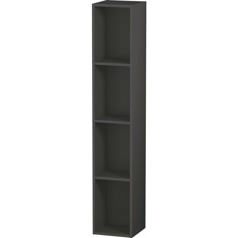 

Estantería Duravit L-Cube, anchura 180mm, profundidad 180mm, vertical, 4 estantes, color: Grafito Mate Decoración - LC120504949