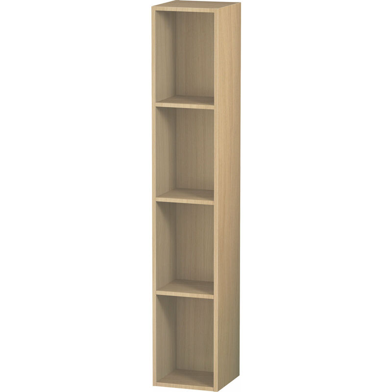 

Estantería Duravit L-Cube, anchura 180mm, profundidad 180mm, vertical, 4 estantes, color: Roble mediterráneo Chapa de madera auténtica - LC120507171