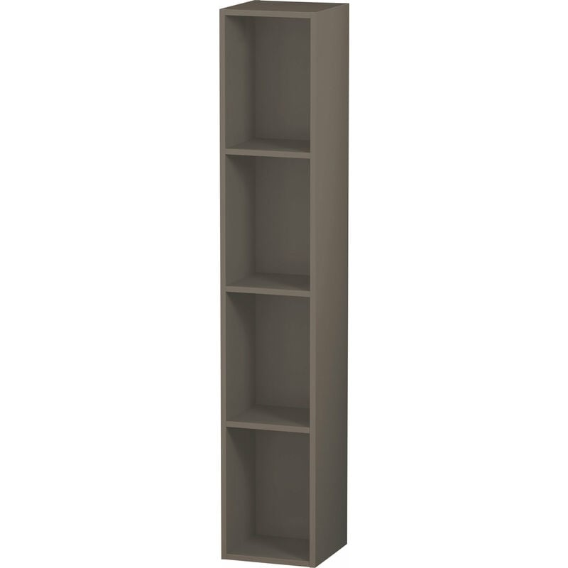 

Estantería Duravit L-Cube, anchura 180mm, profundidad 180mm, vertical, 4 estantes, color: Flanela Gris seda lacado mate - LC120509090
