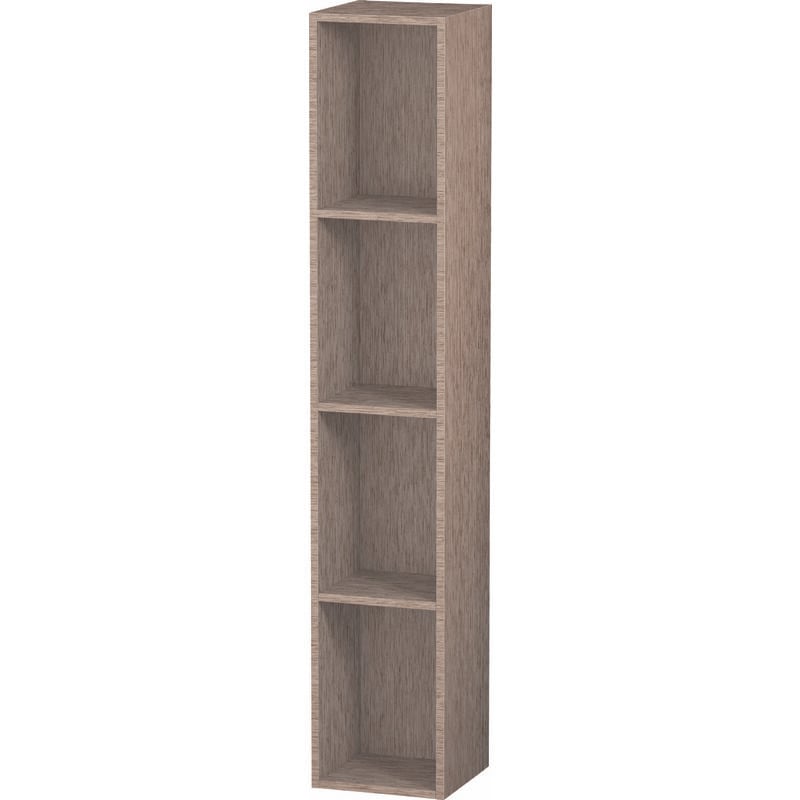 

Estantería Duravit L-Cube, anchura 180mm, profundidad 180mm, vertical, 4 estantes, color: roble cachemir chapa de madera auténtica - LC120501111