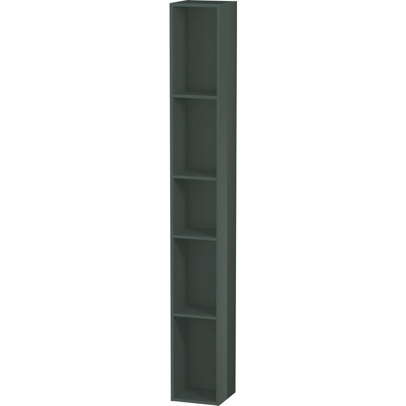 

Estantería Duravit L-Cube, anchura 180mm, profundidad 180mm, vertical, 5 compartimentos, color: Laca de alto brillo Dolomiti Grey - LC120603838