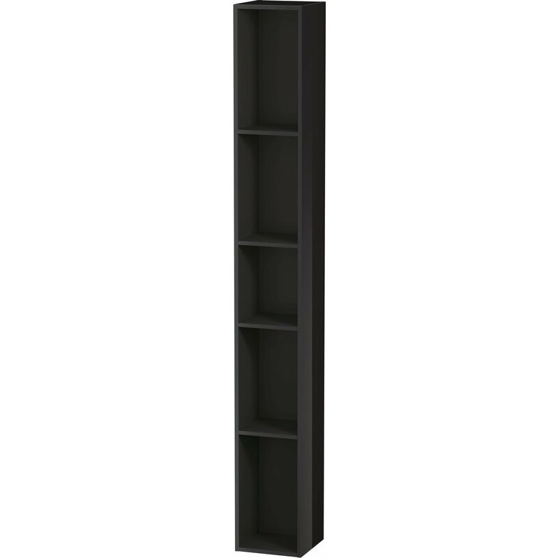 

Estantería Duravit L-Cube, anchura 180mm, profundidad 180mm, vertical, 5 compartimentos, color: Laca negra de alto brillo - LC120604040