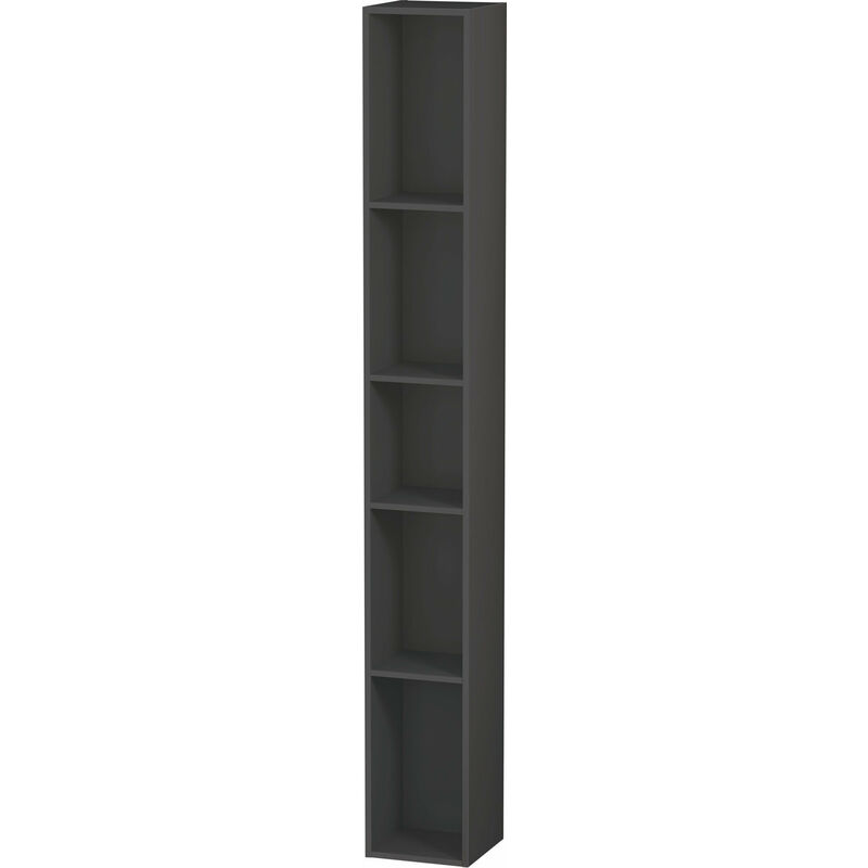 

Estantería Duravit L-Cube, anchura 180mm, profundidad 180mm, vertical, 5 compartimentos, color: Grafito Mate Decoración - LC120604949