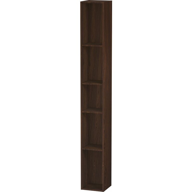 

Estantería Duravit L-Cube, anchura 180mm, profundidad 180mm, vertical, 5 compartimentos, color: Nogal cepillado Chapa de madera auténtica