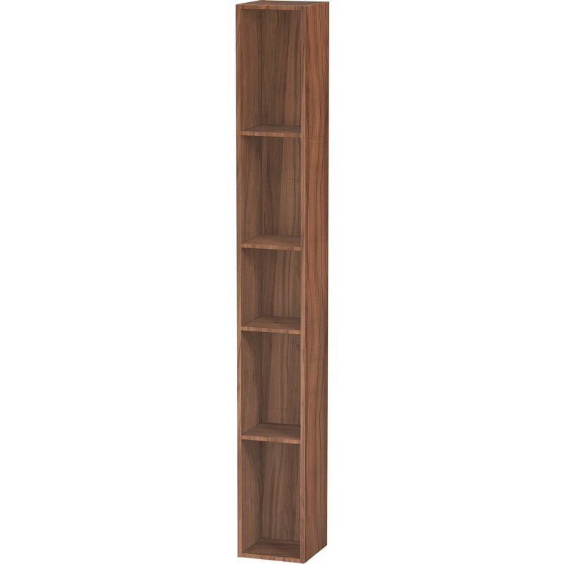 

Estantería Duravit L-Cube, anchura 180mm, profundidad 180mm, vertical, 5 compartimentos, color: Nogal natural decorado - LC120607979