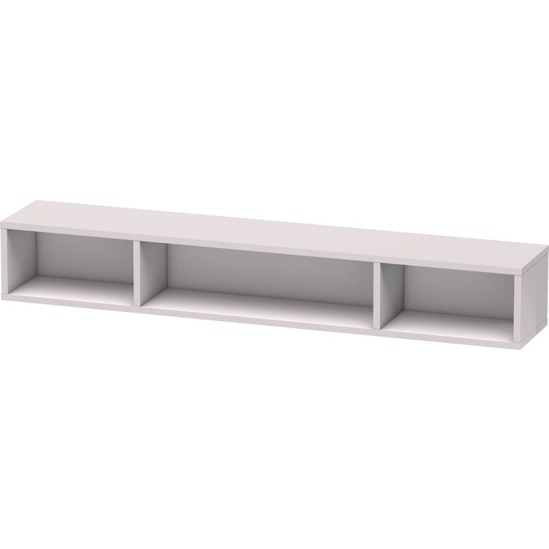 

Estantería Duravit L-Cube, anchura 800mm, profundidad 140mm, horizontal, 3 compartimentos, color: Laca blanca lila alto brillo - LC120002727