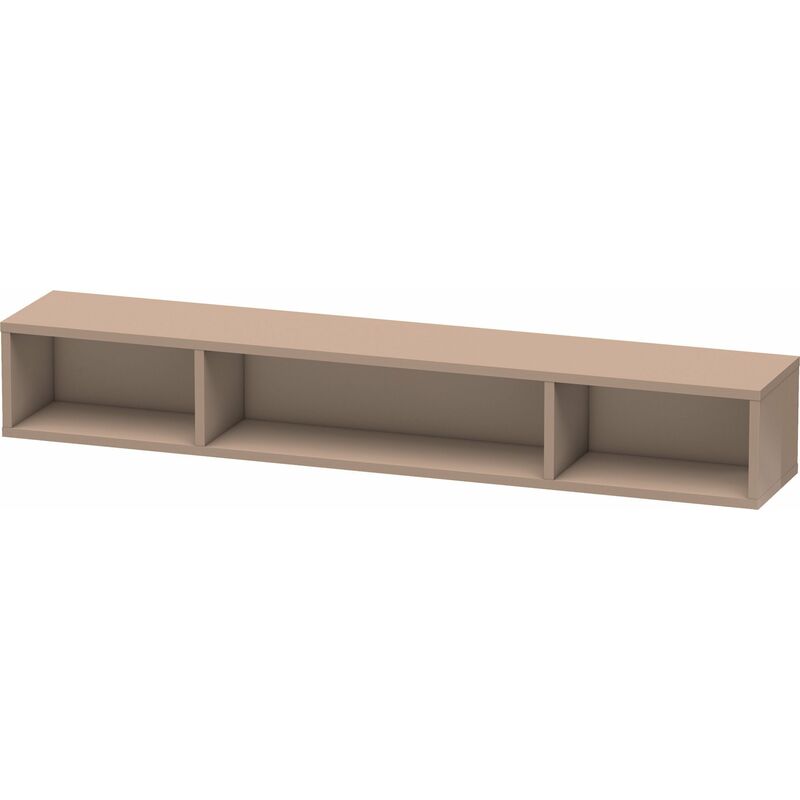 

Estantería Duravit L-Cube, anchura 800mm, profundidad 140mm, horizontal, 3 compartimentos, color: Cappuccino laca alto brillo - LC120008686