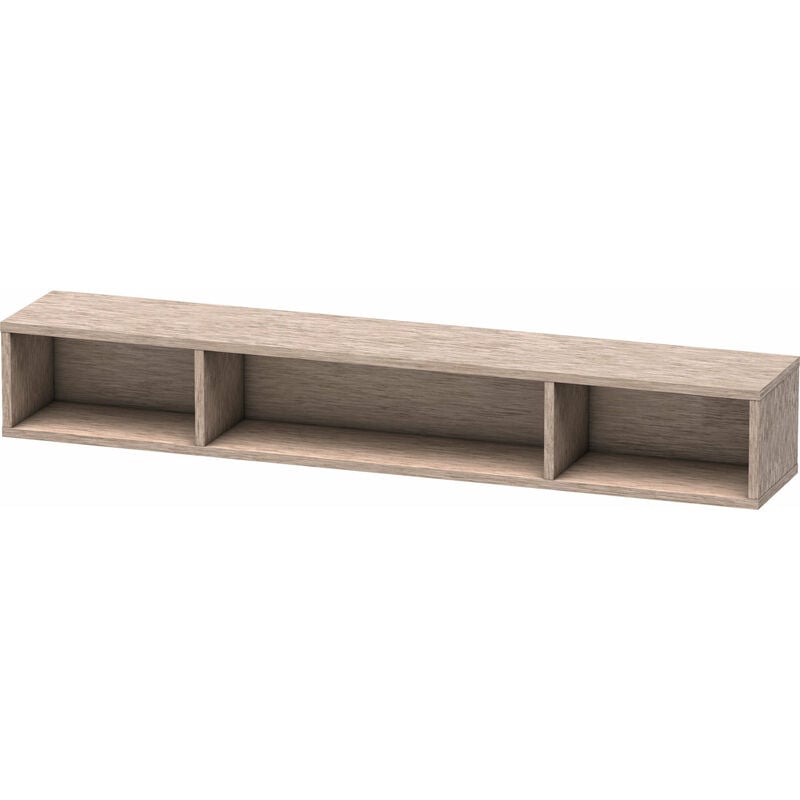 

Estantería Duravit L-Cube, anchura 800mm, profundidad 140mm, horizontal, 3 compartimentos, color: roble cachemir chapa de madera auténtica