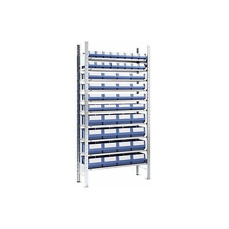 Estantería ensamblable con cajas  altura 2000 mm  48 cajas  10