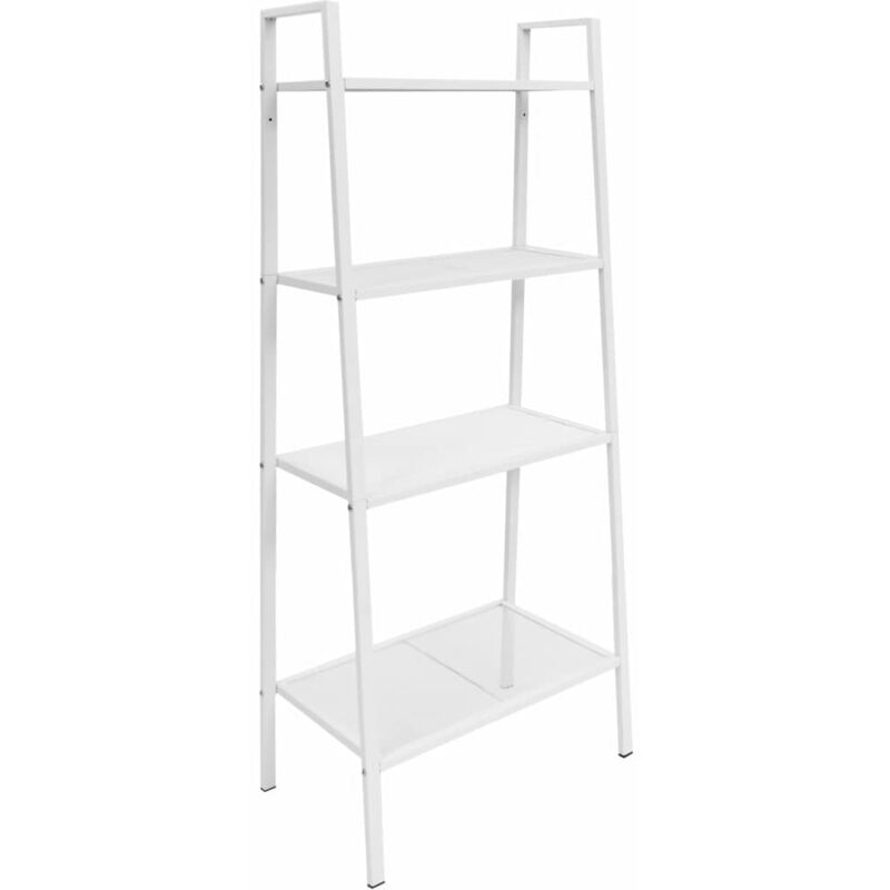 

Estantería escalera 4 niveles metal blanco