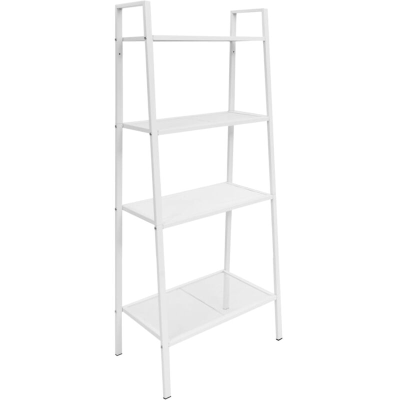 

Estanteria escalera 4 niveles metal blanco