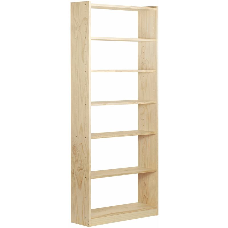 

Estantería librería Gala ASTIGARRAGA de 7 baldas de madera maciza de pino 216,7x80x25cm