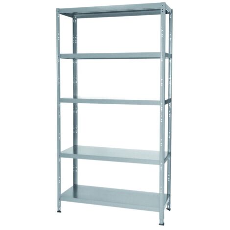 Estantería Ettore Bulloni Grima en Acero Color Gris Nube L 100 x P 40 x H 187 cm