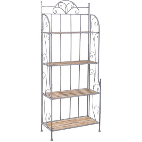 Estanteria expositor beige, 73x36x176h cm