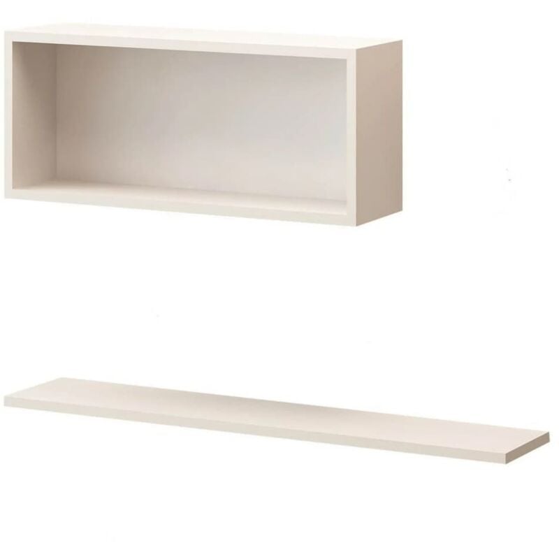 

Home Mania - Homemania Estantería de pared FElicita blanco 45x18x30 cm - Blanco