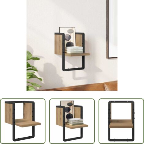Estantería flotante -  Estante de pared con estante Roble Artesanal 20 x 25 x 30 cm