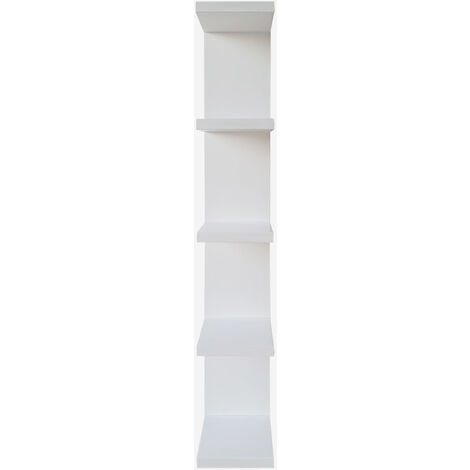 Estantería flotante vertical 5 niveles madera pino alistonado modelo ERIK