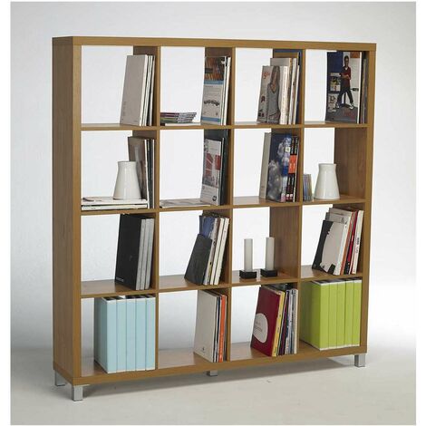 Estantería grande kubox 4x4 acabado maple, 153 cm(alto)146 cm(ancho)29 cm(fondo)