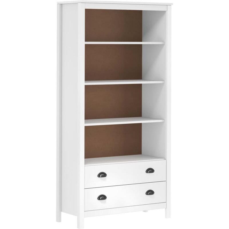 

vidaXL Madera Maciza de Pino Estantería 85x37x170,5 cm Blanco - Blanco