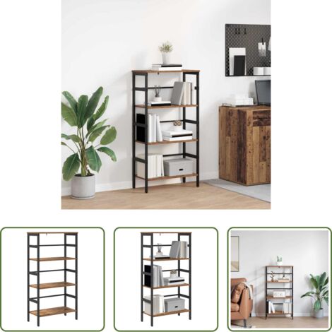 Estantería industrial -  Estante de libros Madera Vieja 60 x 29,5 x 115 cm
