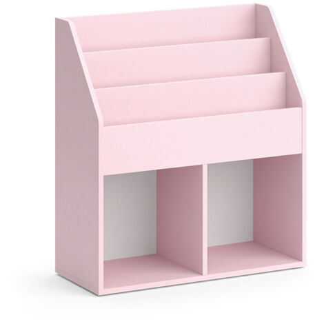Estantería infantil Luigi, Rosa, 72 x 79 cm sin cajas plegables, Vicco