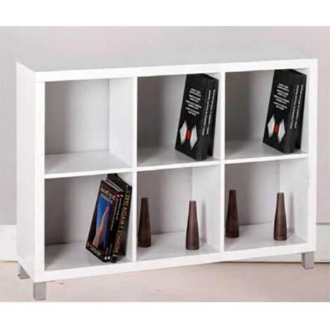 Estantería kubox 3x2 acabado blanco, 83 cm(alto)111 cm(ancho)29 cm(fondo)