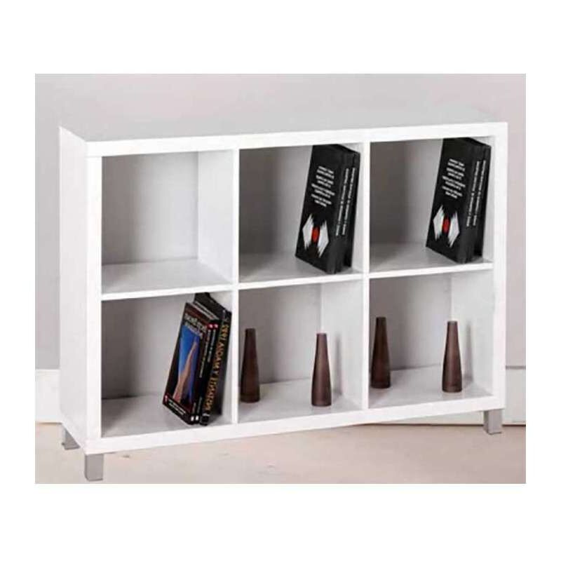 

Kitcloset - Estantería kubox 3x2 varios colores 83 cm(alto)111 cm(ancho)29 cm(fondo) Color BLANCO