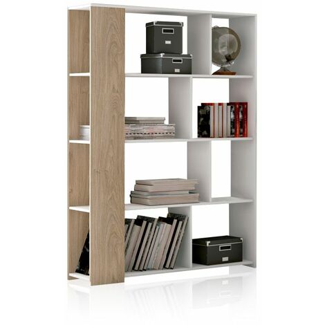 Estantería Landa Blanco - Roble (ancho) x 174cm (alto)