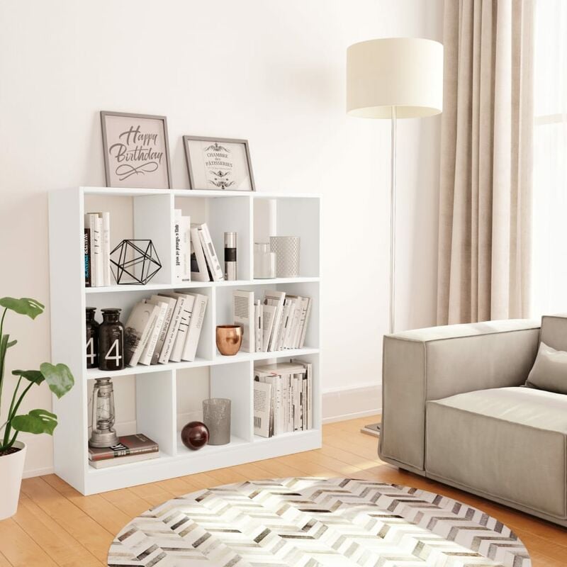 

Estanteria libreria de aglomerado blanco 97,5x29,5x100 cm