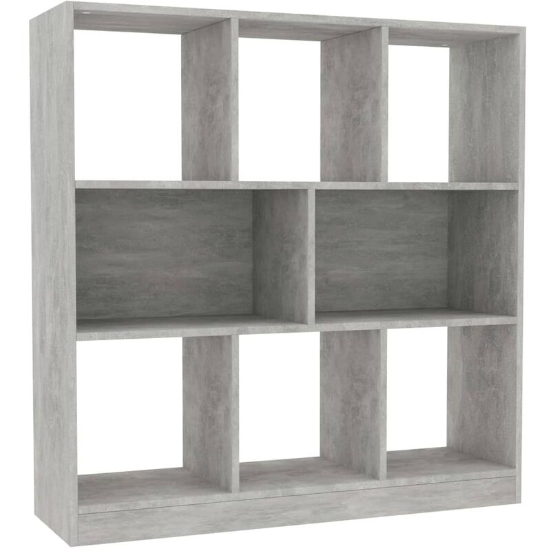 

vidaXL Estantería Librería de Aglomerado 97,5x29,5x100 cm Gris Hormigón - Gris