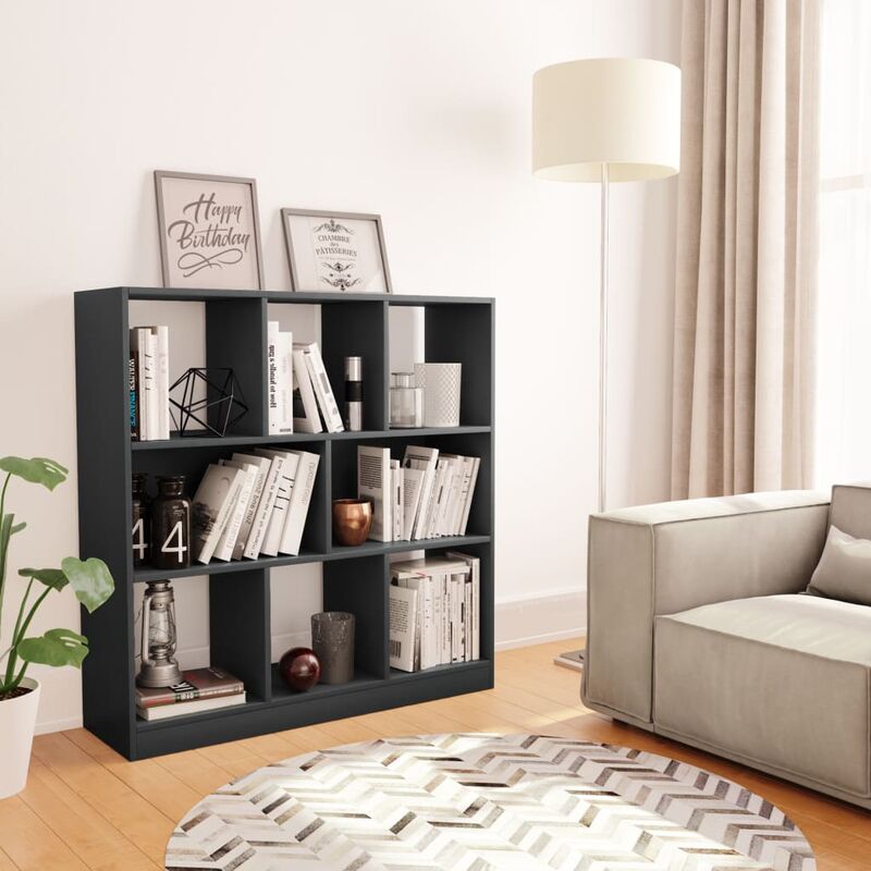 

Estantería librería de aglomerado gris 97,5x29,5x100 cm