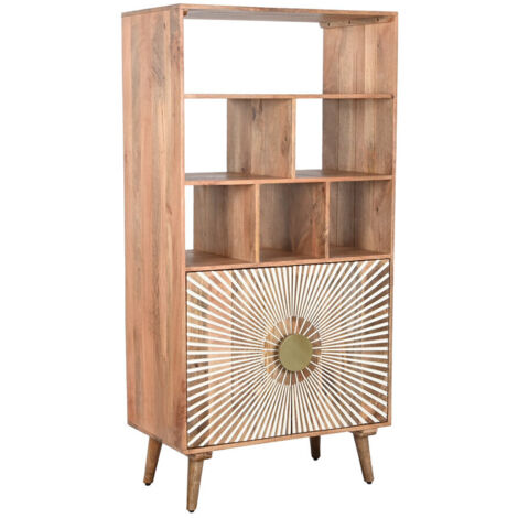 Estanteria Madera 80X45X160 42,90 2 Puertas Tallad MB208543
