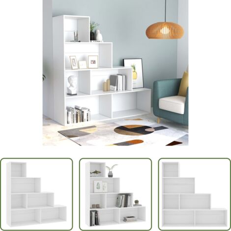 Estantería madera contrachapada -  Estantería/divisor madera contrachapada blanco 155x24x160 cm