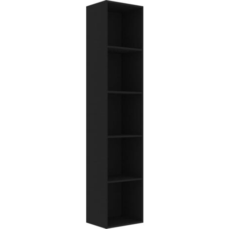 Estantería madera contrachapada negro 40x30x189 cm vidaXL